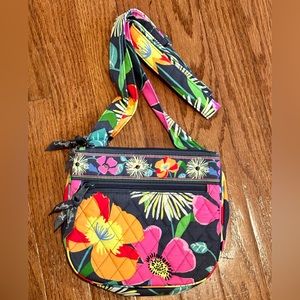 Vera Bradley “Little Flap Hipster” in Jazzy Blooms Retired Pattern, NWOT